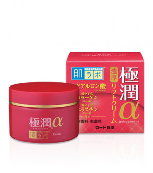 Противіковий гіалуроновий ліфтинг крем HADA LABO Gokujyun Lifting Alpha Cream 50g